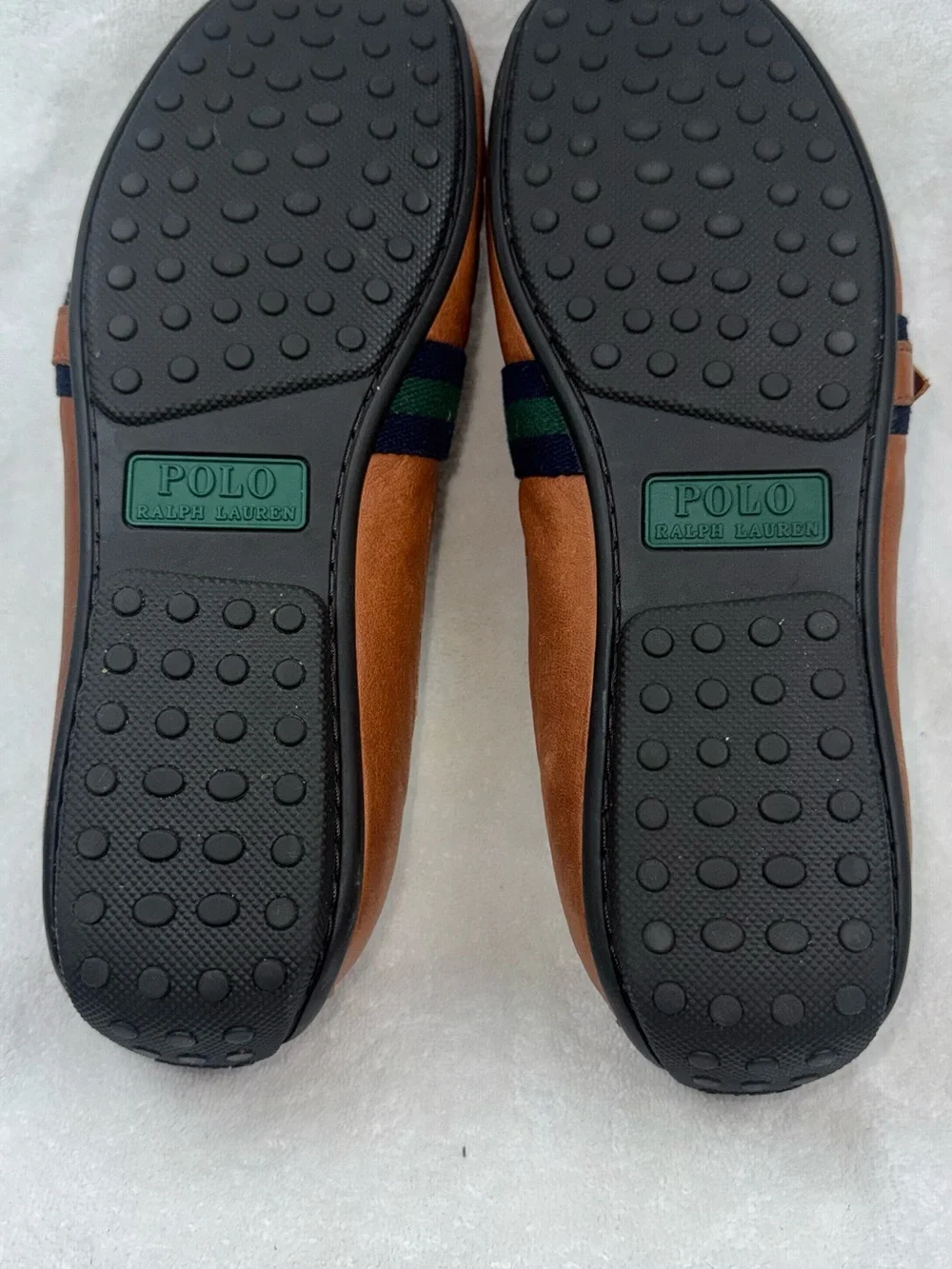 Polo Ralph Lauren Riali Driving Loafer, Smooth Leather, Polo Brown 12D in Box